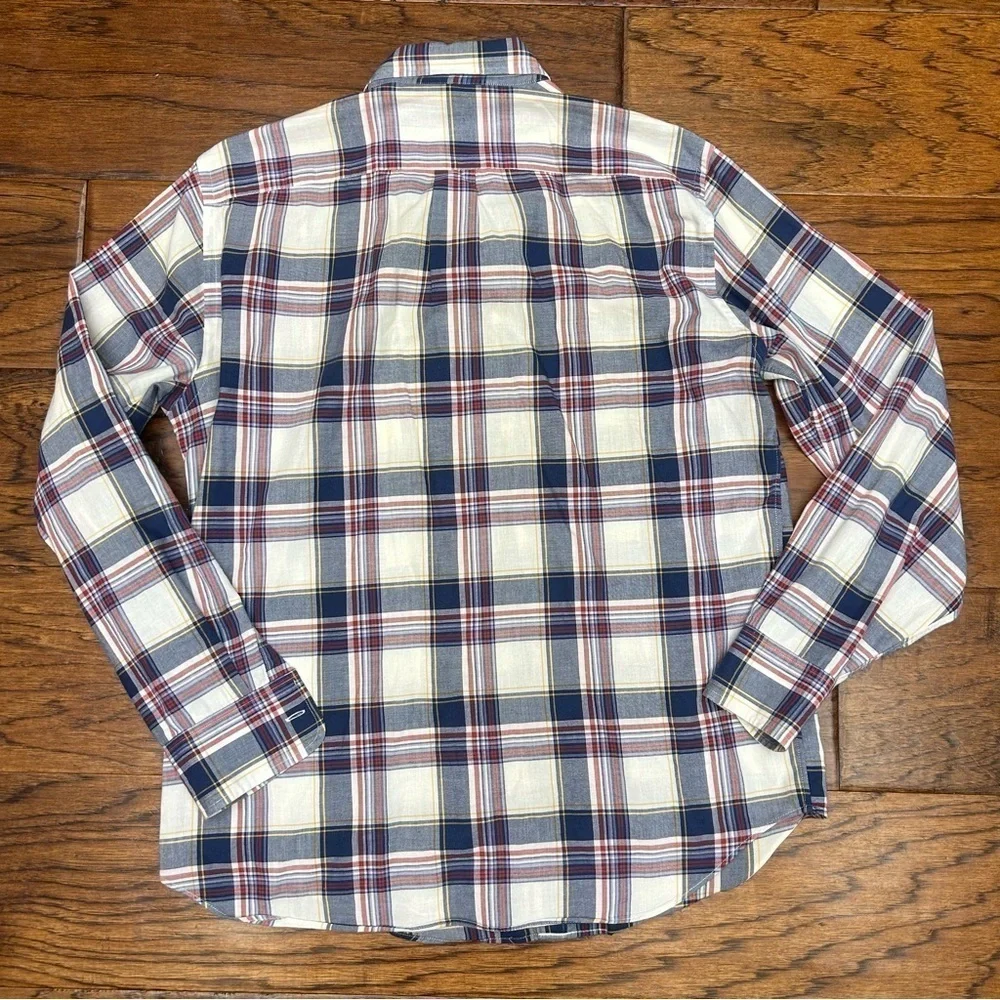 J. Crew cotton‎ plaid tailored button down shirt